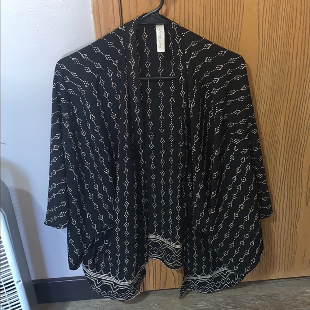 Loose, silk cardigan